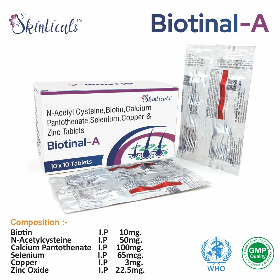 Biotin + Acetylcysteine Tablets PCD Franchise at Best Price